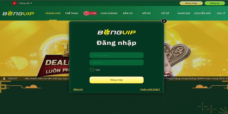 Chỉ 1 Click Để Đăng Nhập Bongvip – Mở Cửa Vào Sân Chơi Đỉnh Cao!